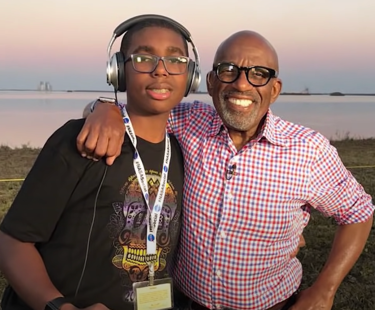 The Today Show's Al Roker with his son, Nick.