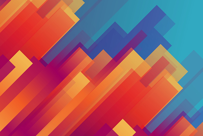 Red orange gold blue purple abstract background