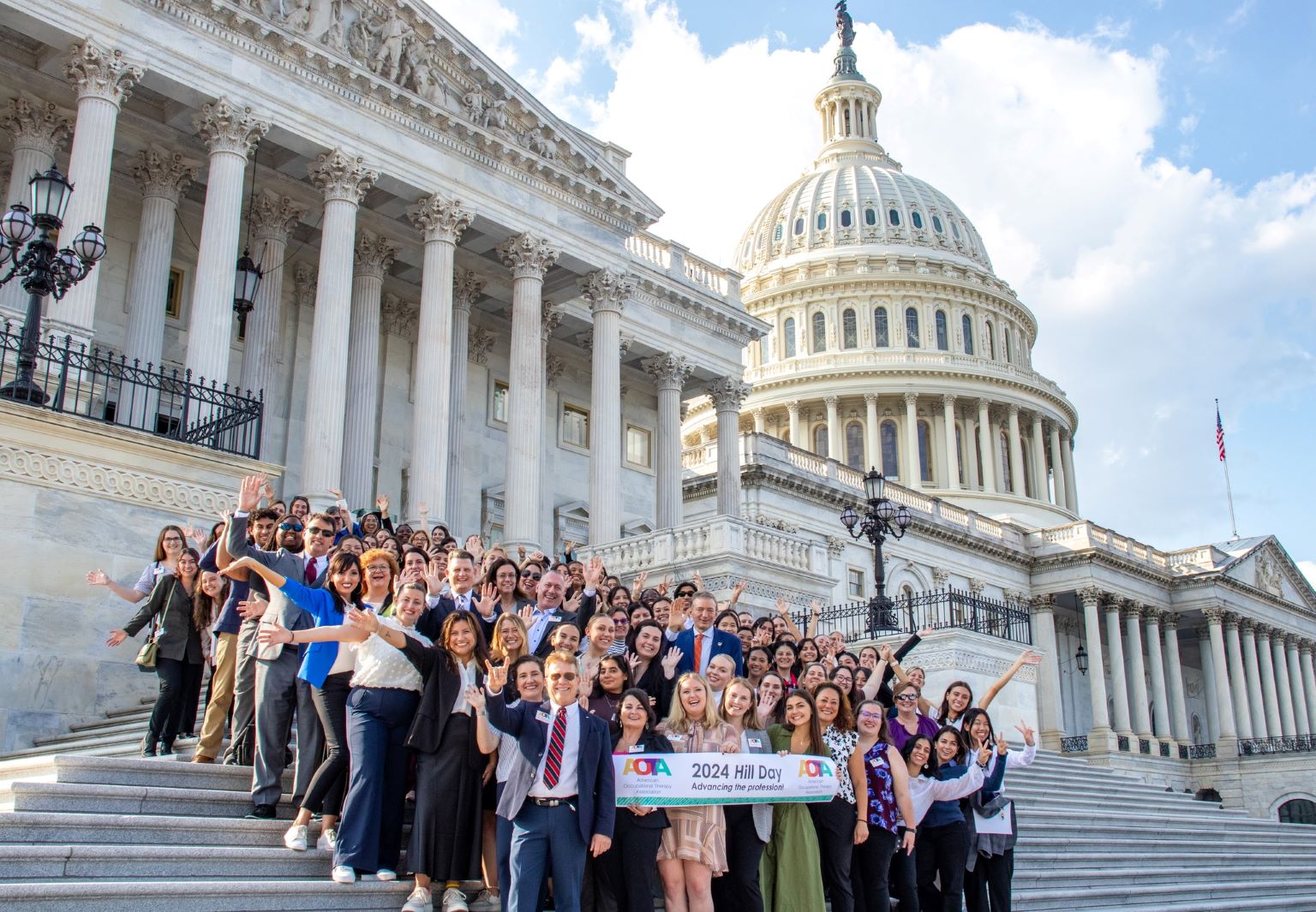 Participants at the AOTA 2024 Hill Day