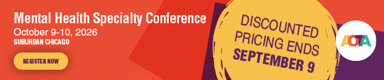 Mental Health Specialty Conference, October 9-10, 2026, suburban Chicago. Discounted pricing ends September 9. Register now