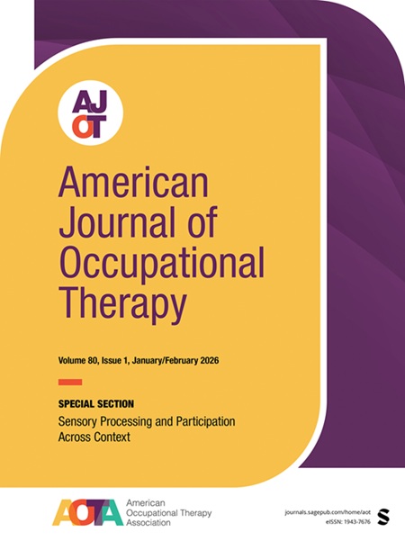 Cover of American Journal of Occupational Therapy