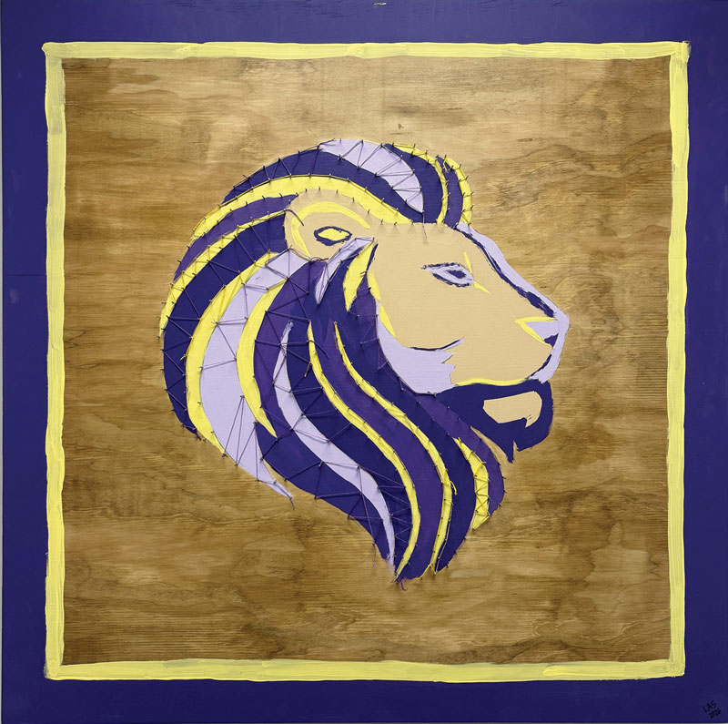 Figure 3. Lion Art After Threads