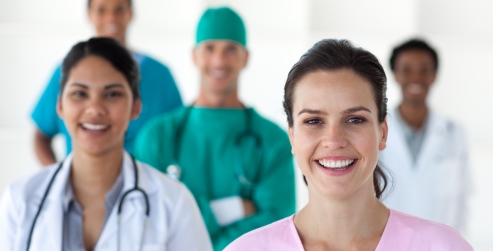 A group of health care professionals.