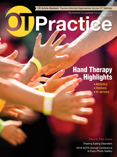 Hand Therapy: OT Practice Magazine Cover