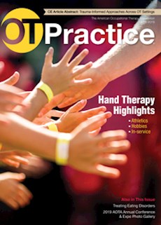 Hand Therapy: OT Practice Magazine Cover